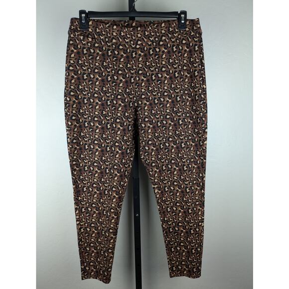 Soft Surroundings animal print Soft Essential Ponte Knit Leggings - Picture 1 of 5